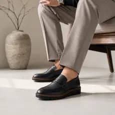 Sapato Mocassim Masculino Social Trabalho Casual Brogue Loafer Calce Facil Confortável Elegante Leve Envio Imediato