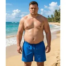 Bermuda PLUS SIZE Elastano Masculina G1 ao G4  Praia Treino C/ Bolso e Cordão - ENVIO RAPIDO
