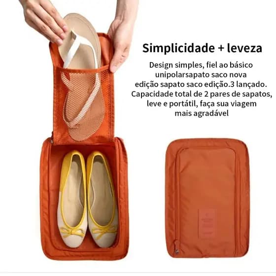 Sacos De Sapato Organizador De Pano Portátil Com Zipers Necessaire Bolsa Organizadora