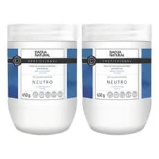 Kit 02 un Creme De Massagem Neutro D'agua Natural 650g