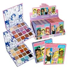 Paleta de Sombras Princesas Cartonada Rosa Azul - FENZZA LANÇAMENTO