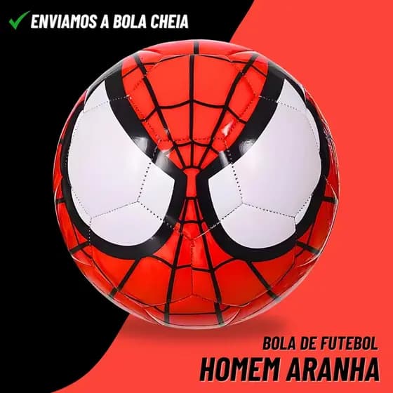 Bola de Futebol Infantil Homem-Aranha Tamanho 5 Costurada e Resistente para Pequenos Heróis