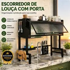 Prateleira Para Pia De Cozinha 3 Camadas/2 Camadas Escorredor Louça Suspenso Organizador De Pia 65CM