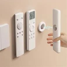 Suporte para Controle Remoto Magnético Universal Branco Adesivo Sem Perfuração na Parede