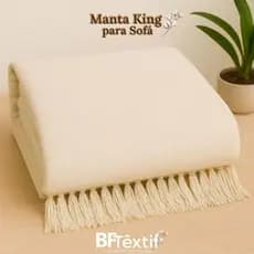 Manta Para Sofá King Super Gigante 2,40m x 1,80m Tipo Capa De Sofá