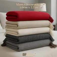 Manta Para Sofá GG Gigante 3,00m x 2,25 Capa Protetora para Sofá Decoração Macio Algodão