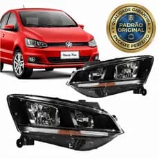 Par Farol Fox Spacefox Crossfox 2015 2016 2017 2018 2019 2021 2022 G3 Friso Cromado Padrão Original