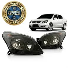 Par Farol Vectra 2009 2010 2011 GT/GTX / Sedan Máscara Negra Foco Duplo Next Edition Padrão Original