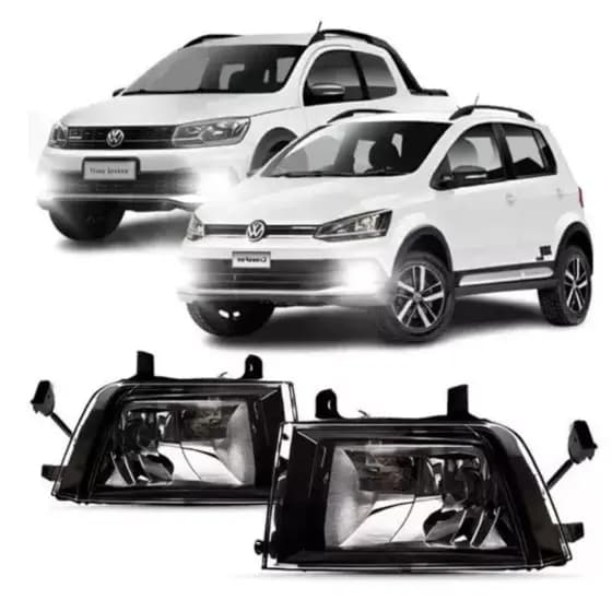 Par Farol de Milha Crossfox 2015 a 2018 Saveiro Cross 2017 a 2022 Auxiliar Neblina Premium
