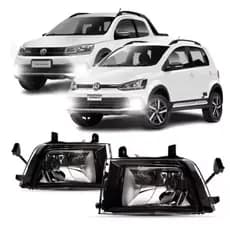 Par Farol de Milha Crossfox 2015 a 2018 Saveiro Cross 2017 a 2022 Auxiliar Neblina Premium