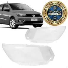 Lente Farol Gol G8 2018 a 2023 Saveiro G7 G8 2016 a 2023 Acrílico Cristal Premium Unidade
