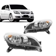 Par Farol Vectra 2006 2007 2008 Fume Anel Cromado Manual Amb