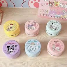Aspirador de Pó Portátil Mini de Mesa com Design de Personagens de Desenho Animado Sanrio Mymelody Kuromi Cinnamoroll HB