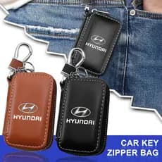 Bolsa de Couro para Chave de Carro BTJE 1PC, Estojo Multifuncional para Hyundai Santa Fe, Sonata, Solaris, Azera, Creta