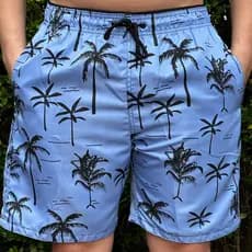 Short Coqueiro Varias Cores Mauricinho Masculino Tactel Moda Praia Verão Academia Calçao Bermuda