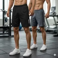 Kit 2 Short Masculino Treino Corrida Esportivo Com Zíper e Refletivo Bermuda Chimpa