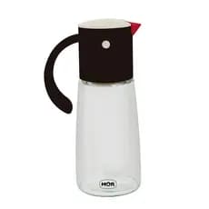 Galheteiro de Vidro Mor 380ml Preto - Tampa Passarinho para Óleo, Vinagre, Azeite e Molhos de Salada