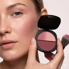 Blush Duo Gemini Obsidian Ruby Rose 4,7g - Textura Cremosa e Compacta - Acabamento Natural e Versátil OG05/02/03