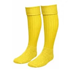 Meião Futebol Cano Alto 37/43 Campo Quadra Jogador Solado Algodão Amarelo Ouro