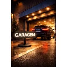 ✅ Placa Sinalizadora Garagem 30cm SINALILED