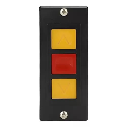 Botoeira Para Motor De Porta De Aço Automática AC 220V Com 3 Botões, não serve para motor DC com nobreak