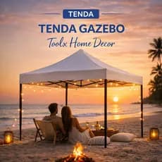 Tenda Gazebo 3x3 Dobrável Reforçada Impermeável | Feira Evento Camping Praia | Envio Imediato