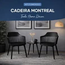Kit 2 Cadeiras Montreal Marcela | Design Moderno | Envio Imediato | Toolx Home Decor