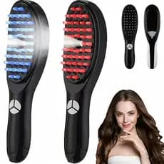 Pente a vapor para cabelo, cuidado antiqueda 4 em 1.