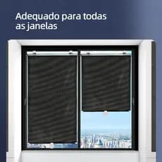 Retractable Sun Shade Curtain with Suction Cups - UV Blocking without Holes for Car Windows and Windows