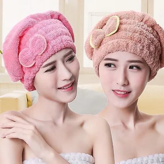 Touca de Secagem Rápida em Microfibra Ultra Absorvente - Seca o Cabelo Rapidamente e Reduz o Frizz - WL