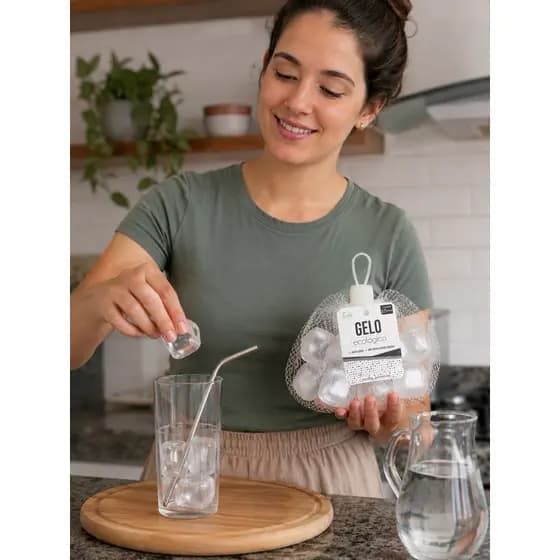 Gelo De Gelo Artificial Ecológico Reutilizável Transparente Para Whisky Drinks e Bebidas