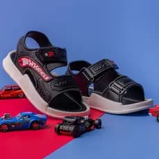 Sandalia Infantil Masculina Sapato Menino Papete Hot Wheels Casual - Pronta Entrega - Inauguração
