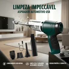 Nova！Aspirador e Soprador Portátil 5 em 1 - Alta Potência e Multifuncional para Limpeza Completa