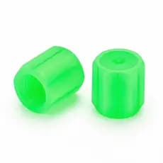Par de Tampinhas de Válvula Pneu Fluorescente Neon Verde Brilha no Escuro Bico de Bicicleta - 2 Unidades premium