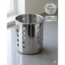 Escorredor de Talheres Garfo Faca e Colher  Escorredor Aço Inox Premium Gurmet Organizador de Cozinha Pia Vazado