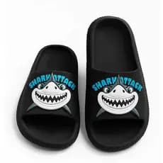 CHINELO NUVEM SLIDE MENINO TUBARÃO SHARK CONFORTO