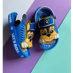 Chinelo infantil menino patrulha canina  masculino slide leve e confortável