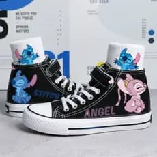 Tenis Botinha Lilo Stitch Star Infantil Adulto Diversão Estampada Menino e Menina