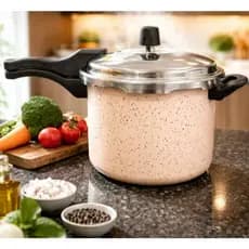 PANELA DE PRESSÃO 4,5 LITROS C/ FECHAMENTO EXTERNO - ANTIADERENTE GRANITO