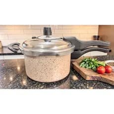 PANELA DE PRESSÃO 2,5 LITROS C/ FECHAMENTO EXTERNO TEFLON GRANITO