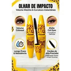 Máscara de Cílios Yalanni Colossal Express Olho de Gato Volume Express definição alongamento
