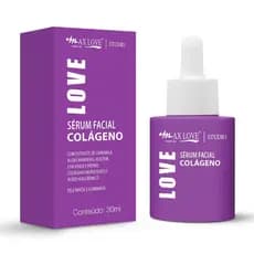 Sérum facial Colágeno Max Love 30ml com Ácido Hialurônico antissinais