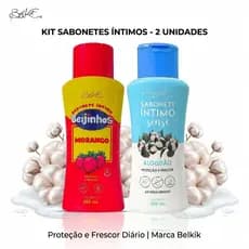 Kit 2 Sabonete Íntimo feminino Belkit 200ml ph equilibrado e frescor