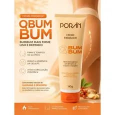 Creme Firmador Qbumbum Reduz celulite fortalece os glúteos145g