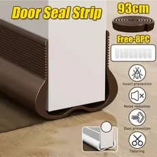 Vedação Inferior Flexível Em PVC Para Portas De Inverno Prova De Vento Frio