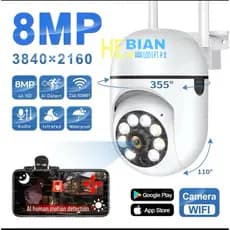 Câmera De Rede Sem Fio À Prova D'água 1080P Wi-Fi De Visão Noturna Infravermelha Amplamente Utilizada Para 360 Seguro