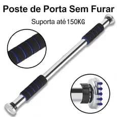 💥Entregue💥  Barra Fixa Flexão Porta Apoio Regulável 64 a 100 Cm  com apoios de braços