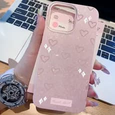 Capa À Prova De Choque Coração Para IPhone XR 13 11 12 14 15 16 17 Ar Normal Pro Plus Max Anti-impacto Luxo Glitter Caso