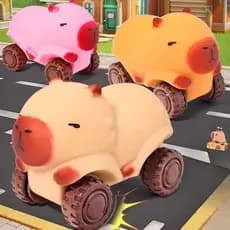 Carrinho Capivara Brinquedo Antiestresse Sensorial Apertar Macio Alívio Do Estresse Crianças Adulto