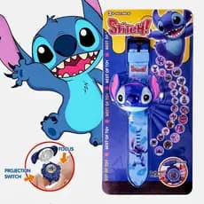 Relógio Digital 3D Infantil Com Projetor De Imagem-Lilo & Stitch